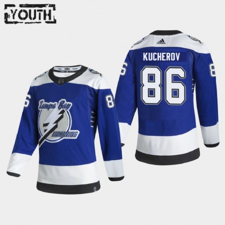 Kinder Eishockey Tampa Bay Lightning Trikot Nikita Kucherov 86 2020-21 Reverse Retro Authentic